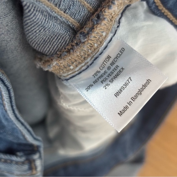 St. John's Bay Blue Jean Shorts Distressed Cut-Off Style - Picture 5 of 7